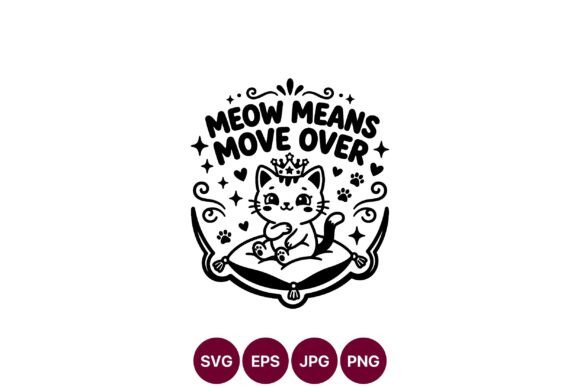 Cute Cat Funny Quote Design