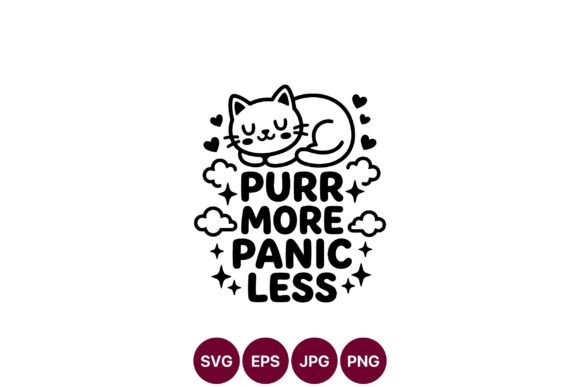 Cute Cat Purr Positive Design
